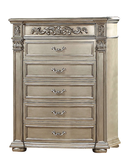 Platinum Silver Bedroom Set by Cosmos Furniture at Eve Furniture