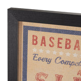 Play Ball by The Vintage Collection a Hand Embellished Framed Art Print by Mercana at Eve Furniture