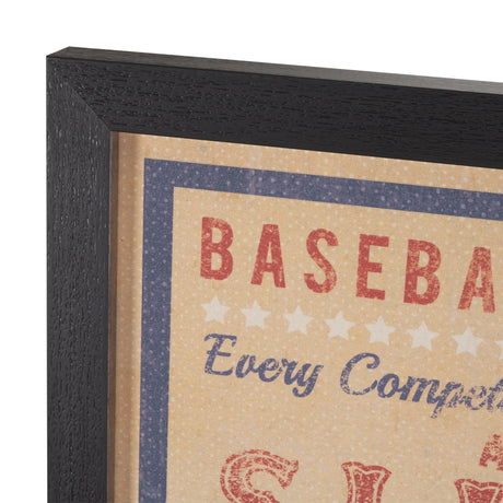 Play Ball by The Vintage Collection a Hand Embellished Framed Art Print by Mercana at Eve Furniture