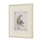 Playful Pup I by Mercana Studio Hand Embelished Framed Artwork Matted under Glass by Mercana at Eve Furniture