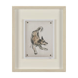 Playful Pup I by Mercana Studio Hand Embelished Framed Artwork Matted under Glass by Mercana at Eve Furniture