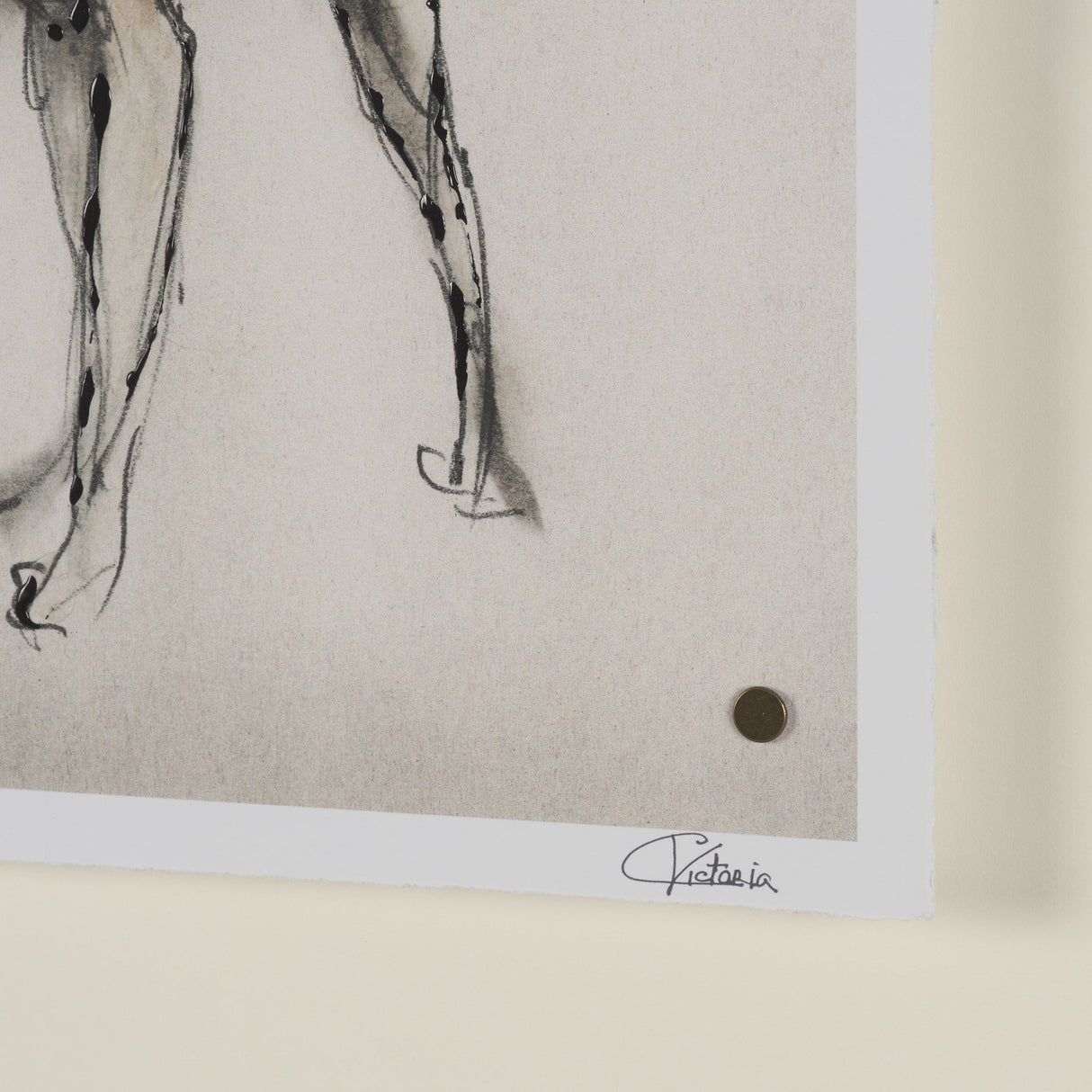 Playful Pup II by Mercana Studio Hand Embelished Framed Artwork Matted under Glass by Mercana at Eve Furniture