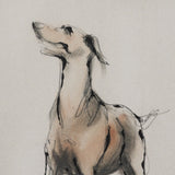 Playful Pup II by Mercana Studio Hand Embelished Framed Artwork Matted under Glass by Mercana at Eve Furniture
