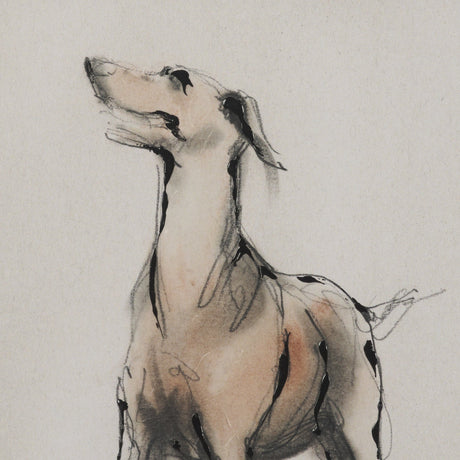 Playful Pup II by Mercana Studio Hand Embelished Framed Artwork Matted under Glass by Mercana at Eve Furniture