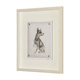 Playful Pup IV by Mercana Studio Hand Embelished Framed Artwork Matted under Glass by Mercana at Eve Furniture