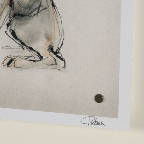 Playful Pup IV by Mercana Studio Hand Embelished Framed Artwork Matted under Glass by Mercana at Eve Furniture