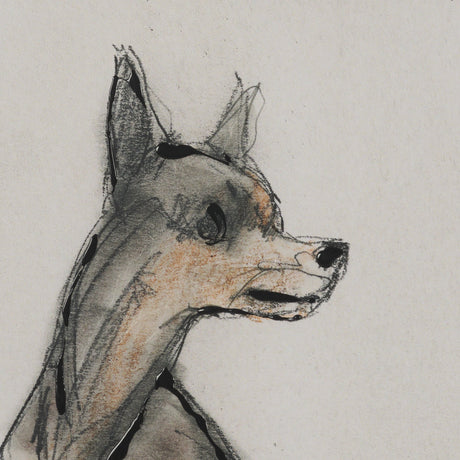 Playful Pup IV by Mercana Studio Hand Embelished Framed Artwork Matted under Glass by Mercana at Eve Furniture
