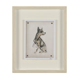 Playful Pup IV by Mercana Studio Hand Embelished Framed Artwork Matted under Glass by Mercana at Eve Furniture