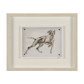 Playful Pup V by Mercana Studio Hand Embelished Framed Artwork Matted under Glass by Mercana at Eve Furniture