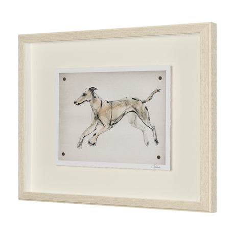 Playful Pup VI by Mercana Studio Hand Embelished Framed Artwork Matted under Glass by Mercana at Eve Furniture