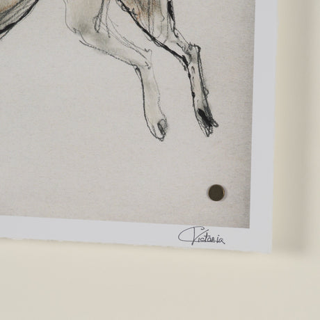 Playful Pup VI by Mercana Studio Hand Embelished Framed Artwork Matted under Glass by Mercana at Eve Furniture