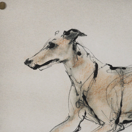 Playful Pup VI by Mercana Studio Hand Embelished Framed Artwork Matted under Glass by Mercana at Eve Furniture