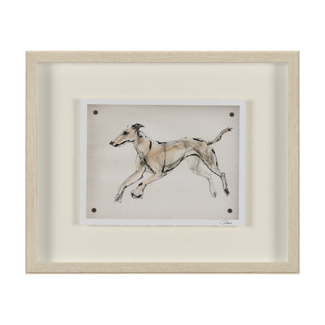 Playful Pup VI by Mercana Studio Hand Embelished Framed Artwork Matted under Glass by Mercana at Eve Furniture