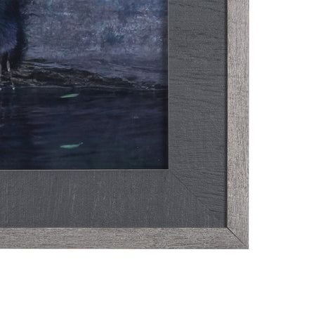 Playing Bears by Chad Mackay a Hand Embellished Textured Framed Photo Art Print Matted under Glass by Mercana at Eve Furniture
