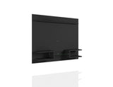 Plaza 64.25 Floating Entertainment Center in Black by Manhattan Comfort at Eve Furniture