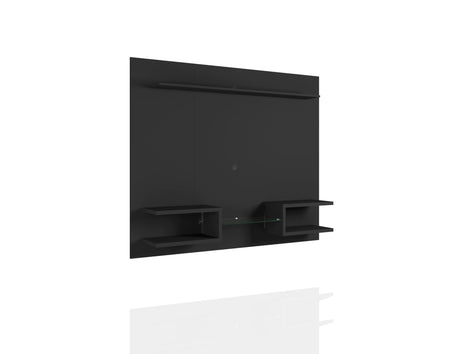 Plaza 64.25 Floating Entertainment Center in Black by Manhattan Comfort at Eve Furniture