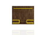 Plaza 64.25 Floating Entertainment Center in Rustic Brown and Yellow by Manhattan Comfort at Eve Furniture