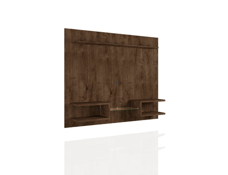 Plaza 64.25 Floating Entertainment Center in Rustic Brown by Manhattan Comfort at Eve Furniture