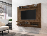 Plaza 64.25 Floating Entertainment Center in Rustic Brown by Manhattan Comfort at Eve Furniture