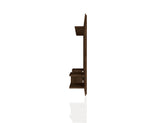 Plaza 64.25 Floating Entertainment Center in Rustic Brown by Manhattan Comfort at Eve Furniture