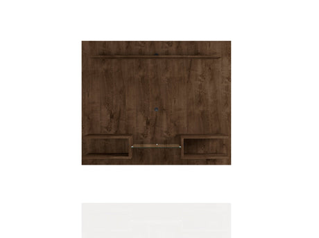Plaza 64.25 Floating Entertainment Center in Rustic Brown by Manhattan Comfort at Eve Furniture
