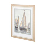Plein Air Sailboats I by Ethan Harper a Framed Art Print Matted under Glass by Mercana at Eve Furniture