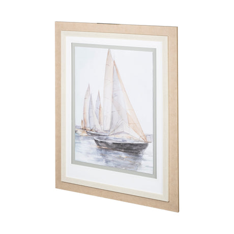 Plein Air Sailboats II by Ethan Harper a Framed Art Print Matted under Glass by Mercana at Eve Furniture