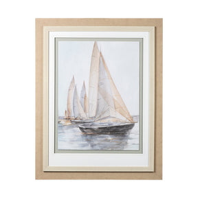 Plein Air Sailboats II by Ethan Harper a Framed Art Print Matted under Glass by Mercana at Eve Furniture