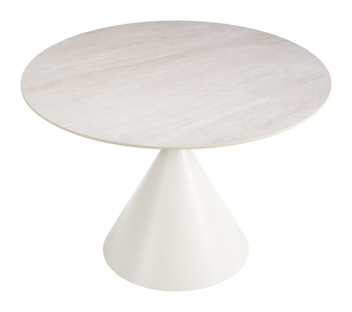 Plinn Light Beige & White Dining Table by Zuomod at Eve Furniture