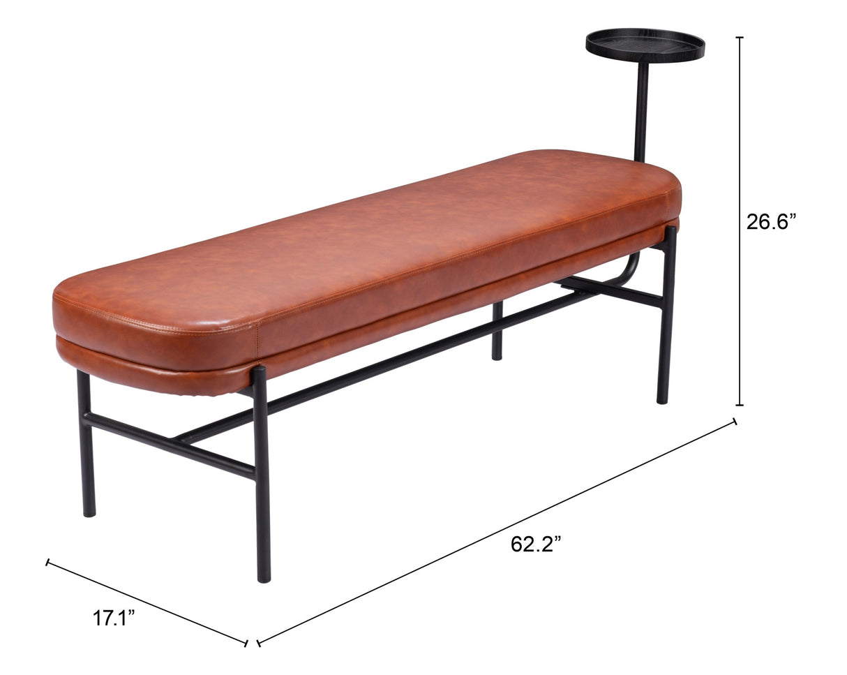 Ploce Brown Bench by Zuomod at Eve Furniture