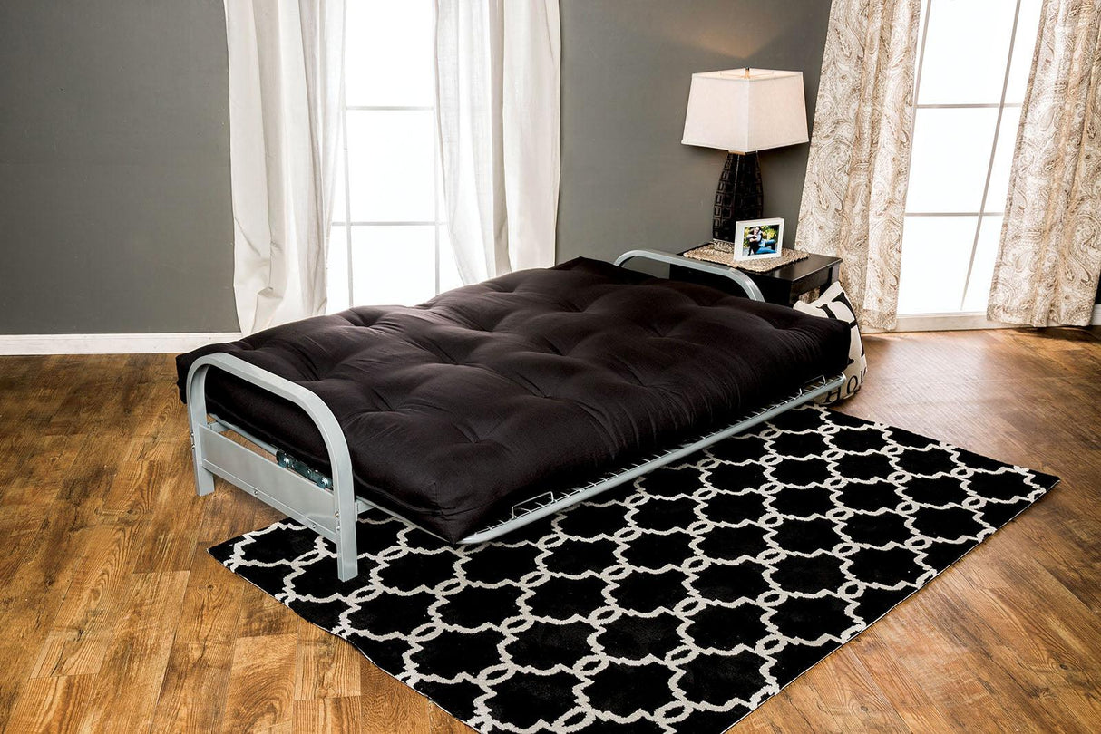Plosh Black 8" Black Futon Mattress by Furniture of America at Eve Furniture
