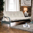Plosh White 8" White Futon Mattress with Spring by Furniture of America at Eve Furniture