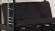 Plosh Black 6" Black Futon Mattress by Furniture of America at Eve Furniture
