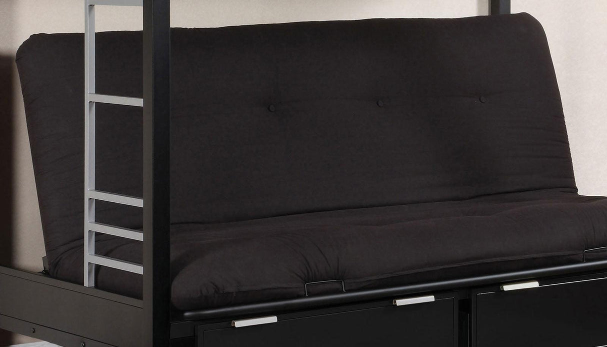 Plosh Black 6" Black Futon Mattress by Furniture of America at Eve Furniture