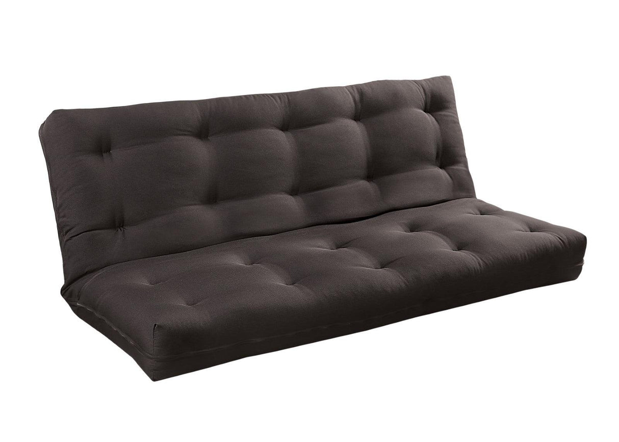 Plosh Black 8" Black Futon Mattress w/ Spring by Furniture of America at Eve Furniture