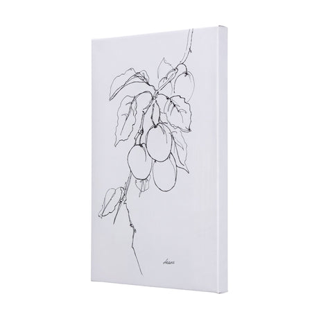 Plum Branch II by Mercana Studio a Hand Embellished Textured Canvas by Mercana at Eve Furniture