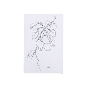 Plum Branch II by Mercana Studio a Hand Embellished Textured Canvas by Mercana at Eve Furniture