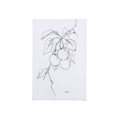 Plum Branch II by Mercana Studio a Hand Embellished Textured Canvas by Mercana at Eve Furniture