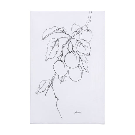 Plum Branch II by Mercana Studio a Hand Embellished Textured Canvas by Mercana at Eve Furniture