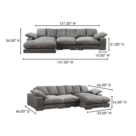 Plunge Charcoal Large Sectional by MOES at Eve Furniture