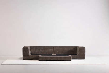 Plunge Dark Brown Sectional by MOES at Eve Furniture