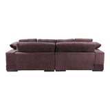 Plunge Dark Brown Sectional by MOES at Eve Furniture