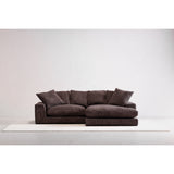 Plunge Dark Brown Sectional by MOES at Eve Furniture