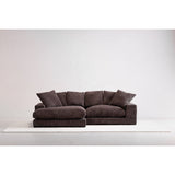 Plunge Dark Brown Sectional by MOES at Eve Furniture
