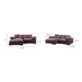 Plunge Dark Brown Sectional by MOES at Eve Furniture