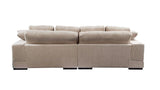 Plunge Sectional Cappuccino by Moe's Home at Eve Furniture