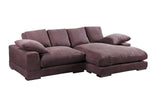 Plunge Sectional Dark Brown by Moe's Home at Eve Furniture