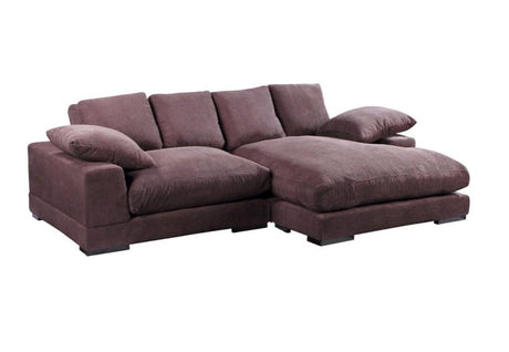 Plunge Sectional Dark Brown by Moe's Home at Eve Furniture