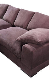 Plunge Sectional Dark Brown by Moe's Home at Eve Furniture