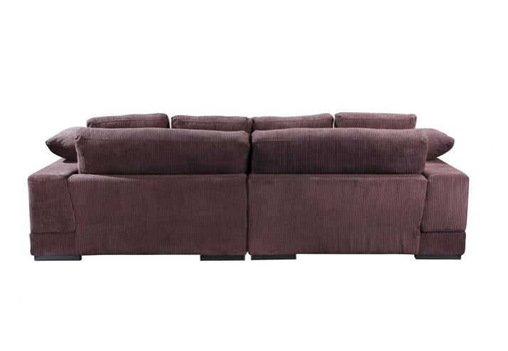 Plunge Sectional Dark Brown by Moe's Home at Eve Furniture